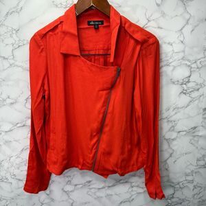 Ella Moss Women’s Crepe Moto Jacket sz M # G788